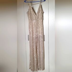 Blāshe M Gold sequin jumpsuit
